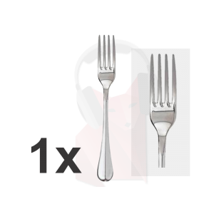 Location d'une fourchette à plat en Inox lourd, finition miroir Location d'une fourchette à plat en Inox lourd, finition miroir