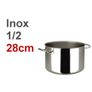 Location 1/2 Marmite traiteur Inox 28cm tout feux Location 1/2 Marmite traiteur Inox 28cm tout feux