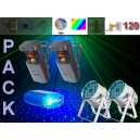 LUMIERES DECO+DISCO 120: Location pack lumière pour 120 personnes