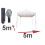 Location Barnum pliant 5x5m avec 2 murs