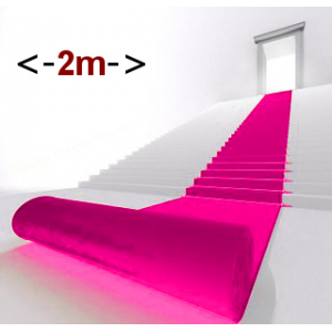 Moquette &eacute;v&egrave;nementielle rose pour stands, expo, largeur 2m, 1ml