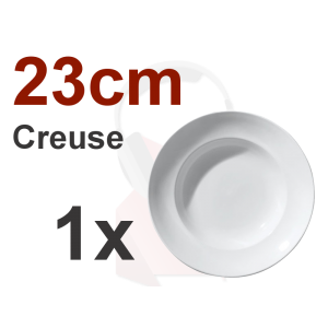 Location 1 assiette creuse 23cm Location 1 assiette creuse 23cm