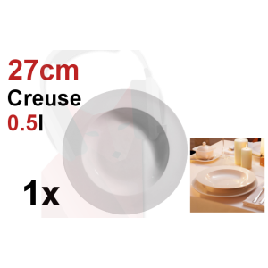 Location 1 assiette creuse 27.5cm 0.5l