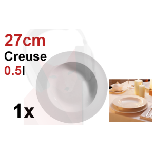 Location 1 assiette creuse 27.5cm 0.5l Location 1 assiette creuse 27.5cm 0.5l