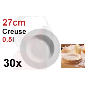 Location 30 assiette creuse 27.5cm 0.5l
