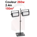 Location totem 2m40 + Eclairage couleur 150m&sup2;