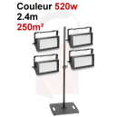Location totem 2m40 + Eclairage couleur 250m&sup2;