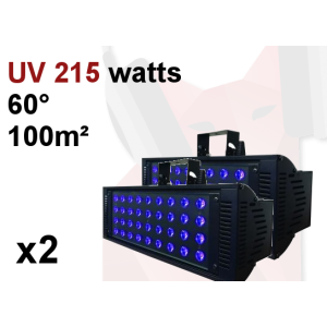 Location Pack UV  100m2 LED avec pieds