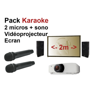 Location pack Karaoké Sono micros et Vidéo