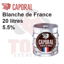 Bière Blanche Caporal 5.5% Artisanale Toulouse Fût 20L -  Remboursable (-5€)