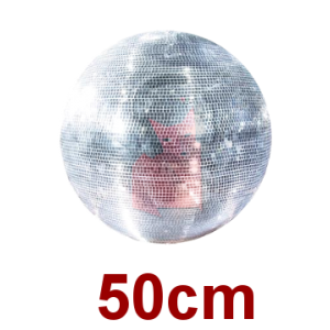 Location Pack boule Disco à facette 50cm avec moteur et 2 projecteurs