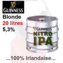 Bière pression Guinness Blonde Nitro IPA 5,3%Vol Fut 20 litres
