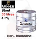 Bière Guinness Stout 4,5% Vol Fut 30 litres