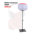 Location ballon &eacute;clairant 2000m2 LED 400W sur pied 4m (vent - 30km/h)