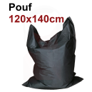 Location Pouf XL 125 x 140 cm  polyester 420 gris