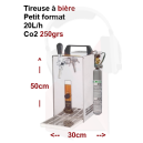 Location tireuse &agrave; bi&egrave;re professionnelle compacte 20L/h Co2 250g