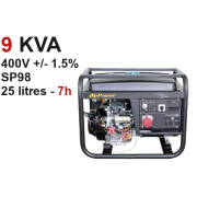 Groupe électrogène ITC Power GG9000LE-3 8,1 kVA Triphasé — Location à Toulouse