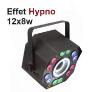 Effet Hypno LED 12x8w RGB UV automatique