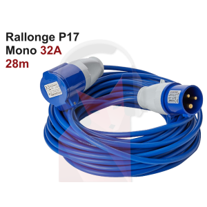 Location rallonge P17 32A mono 28M Location rallonge P17 32A mono 28M