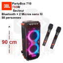 Location Partybox 710 800W Bluetooth avec micros sans fil