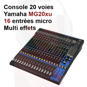 Location console 20 voies Yamaha MG20xu Location console 20 voies Yamaha MG20xu