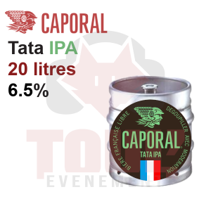 Bière Blonde Tata IPA Caporal 6.5% artisanale Toulouse Fût 20L  - Remboursable (-5€)