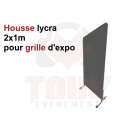 Location Housse gris anthracite pour grille d'exposition