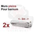 Location bâche latérale de tente de réception pliable 5m