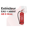 Location extincteur eau pulvérisée 6 litres. Retour goupillé 