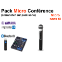 Location Pack 1 Micro Conférence à brancher sur pack sono