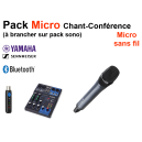 Location Pack 1 Micro Chant à brancher sur pack sono