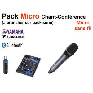Location Pack 1 Micro Chant à brancher sur pack sono Location Pack 1 Micro Chant à brancher sur pack sono