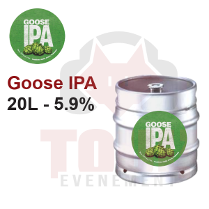 Goose IPA bière pression à 5.9%vol Fût 20 litres - Remboursable (-5€) Goose IPA bière pression à 5.9%vol Fût 20 litres - Remboursable (-5€)