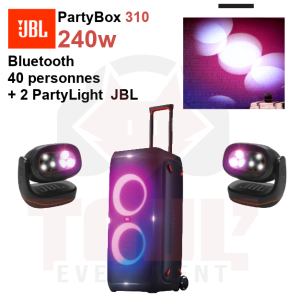 Pack Location JBL PartyLight 310 2 effets lumière