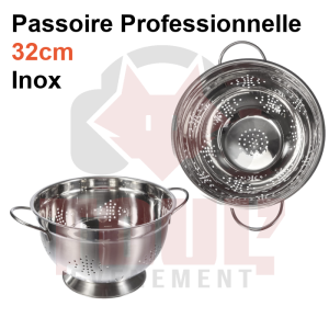 Location passoire professionnelle 30cm Inox - Retour propre