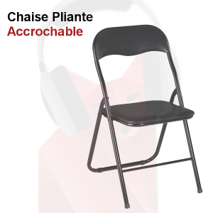 Location chaises grise accrochables (sans la barre de securit&eacute;)