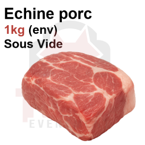 Echine de porc sans os 1Kg env. Sous vide