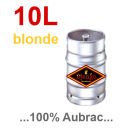 Fut de bière vide gravé 10L