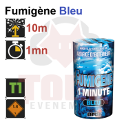 Fumigène 1mn Bleu hauteur max 10m