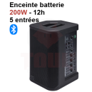 Location enceinte batterie 200W 5 entrées Bluetooth