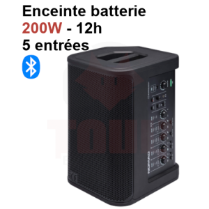 Location enceinte batterie 200W 5 entrées Bluetooth