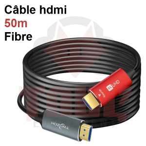 Location c&acirc;ble hdmi 2.0 - 50m via fibre