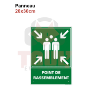 Location panneau Alu point de rassemblement 30x42cm