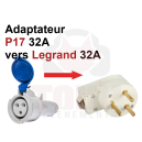 Location adaptateur P17 mono F 32Avers Legrand M 32A