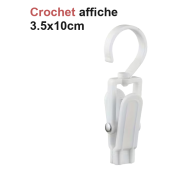 Location 10 crochets pour affiche sur grille de présentation