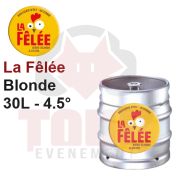 Bière artisanale en fut 30L: La fêlée ! 4.5° Fermentation haute