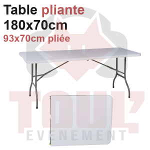 Location table pliante traiteur 183*70cm