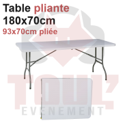 Location table pliante traiteur 183*70cm
