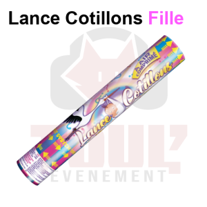 Lance cotillons rose pr&ecirc;t &agrave; l'emploi