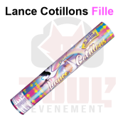 Lance cotillons rose prêt à l'emploi